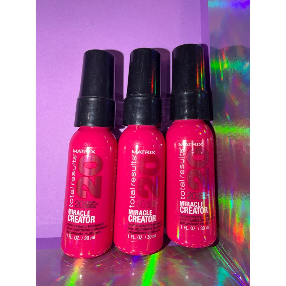 Matrix Miracle Creator Hair Treatment 3 Pack 1oz Travel Size 20 Benefits‎
